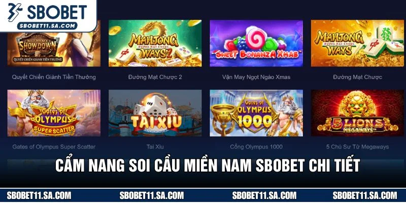 Cẩm nang soi cầu miền nam SBOBET chi tiết
