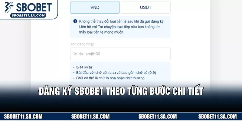 Đăng ký SBOBET theo từng bước chi tiết