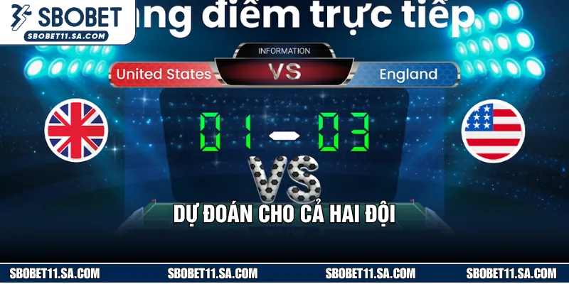 Dự đoán chính xác kết quả cụ thể cho từng đội thi đấu