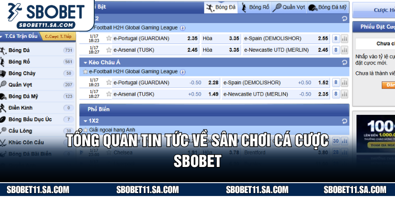 Khám phá về sân chơi cá cược Sbobet cuốn hút 2026