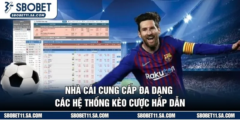 Nhà cái cung cấp đa dạng các hệ thống kèo cược hấp dẫn