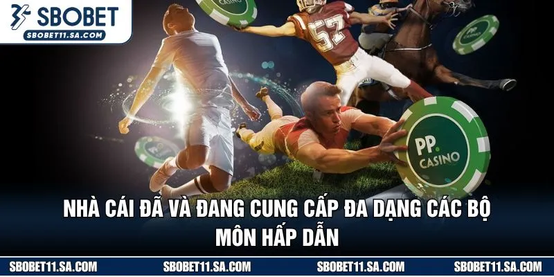 Nhà cái đã và đang cung cấp đa dạng các bộ môn hấp dẫn