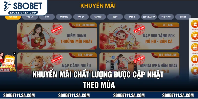 Tổ chức sự kiện ưu đãi theo mùa hấp dẫn